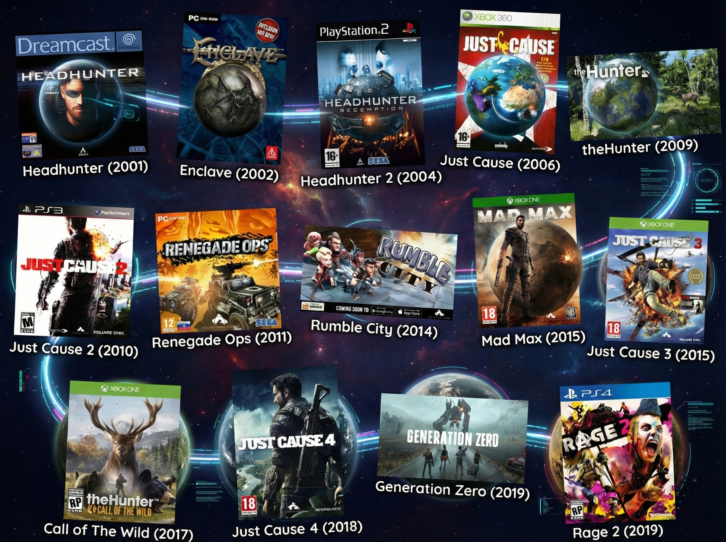 Games and products I have helped develop